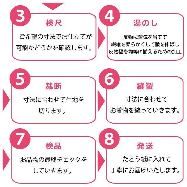 訪問着 付下げ 手縫い仕立て 袷 胴抜き仕立て 全て込み 着物の事は全てお任せ下さい sin8055-shitate｜hitotoki｜08