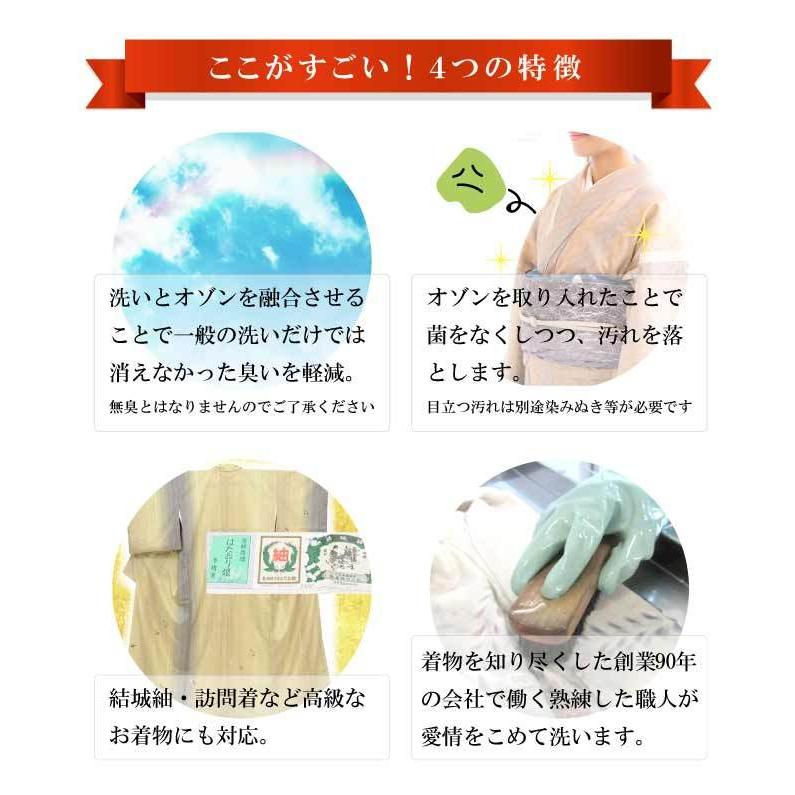 着物 クリーニング 振袖+帯+長襦袢 3点セット オゾン京洗い 臭いと菌に
