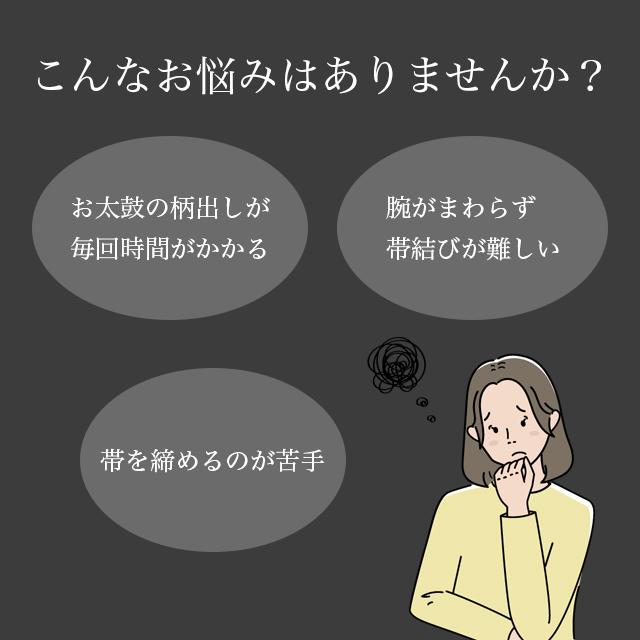 袋帯 帯を切らずに作る 作り帯 マジックテープ 簡単 造り帯 1分で帯が