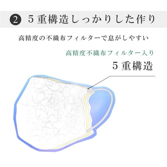 大人用 小さいサイズ シルク マスク 絹マスク 洗える 日本製 絹100% 子供 Lサイズ ウイルス対策 花粉 紫外線防止 skd0087-kimb04-l ◆｜hitotoki｜07