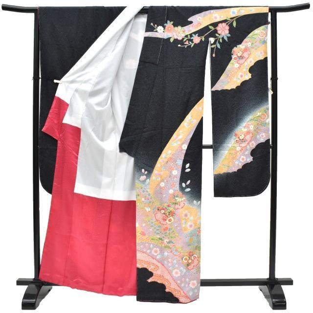振袖 正絹 長襦袢 2点セット 花文様 仕立て上がり ピンク LLサイズ ふくよか spo7203-ikna250の画像
