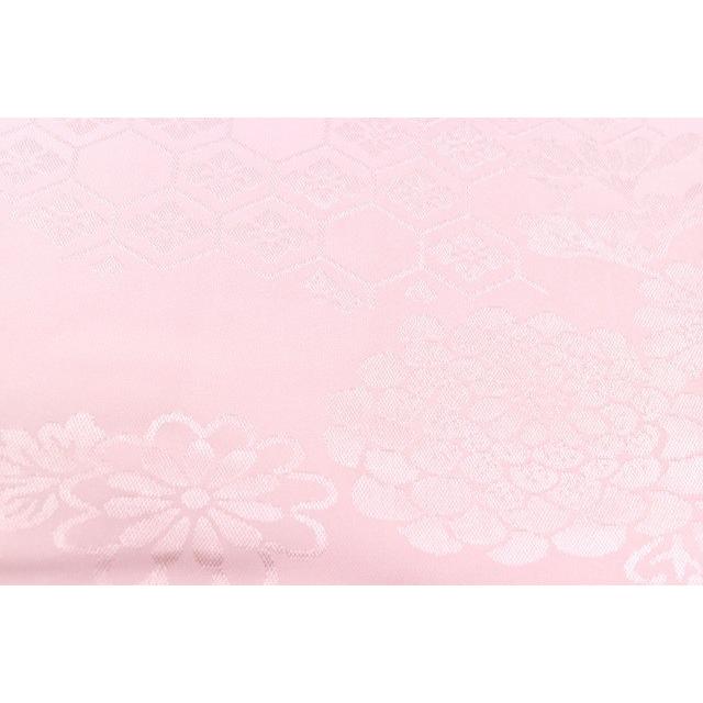 振袖 正絹 長襦袢 2点セット 花文様 仕立て上がり ピンク LLサイズ ふくよか spo7204-ikna250の画像