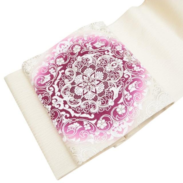 袋帯 お仕立代込み パールトーン加工込み 刺繍 スワトウ刺繍 参考上代 