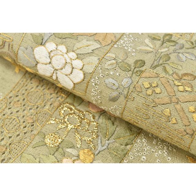 袋帯 中古 リサイクル正絹 仕立て上がり 訪問着 付下げ 着物 スワトウ  