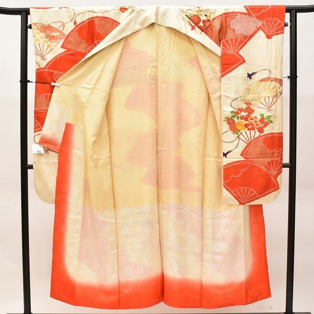 振袖 長襦袢 2点セット ヴィンテージ振袖 リサイクル着物 正絹 金駒
