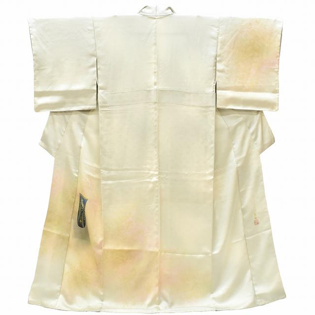 リサイクル着物 付下げ 中古 正絹 仕立て上がり 人間国宝 福田喜三郎