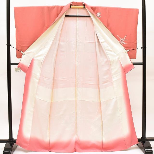 ［訪問着］中古品　作家物　落款有り　内側にシミ有り　K-669 リサイクル着物 付下げ訪問着 中古 正絹 未使用品 仕立て上がり 加賀