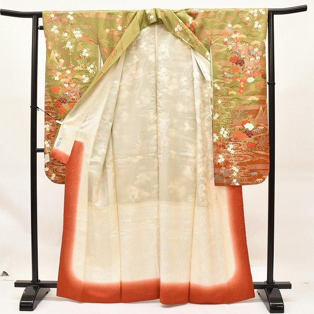 used着物振袖と長襦袢セット 楽天市場】振袖 中古 フルセット 長襦袢 袋帯 帯締め 帯揚 重ね