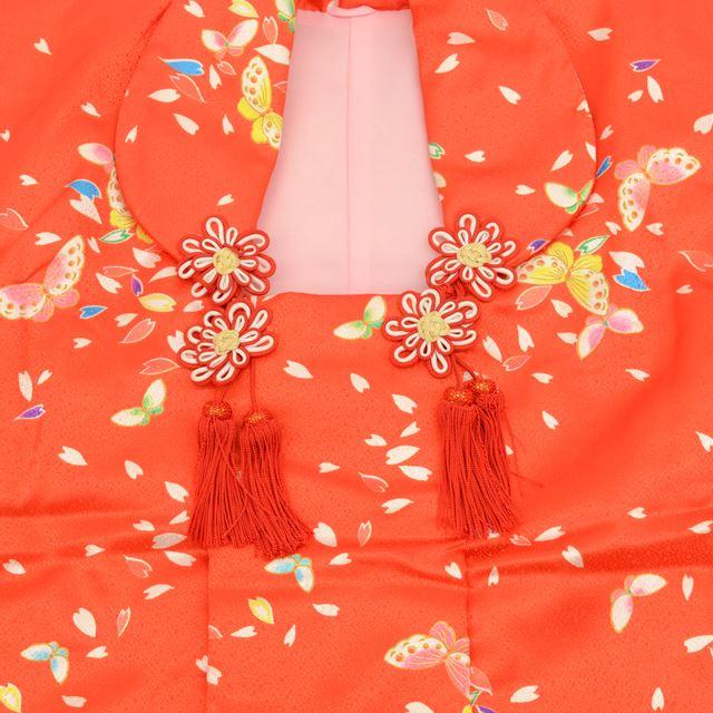 リサイクル着物 女の子 七五三 3歳 3点セット 着物 被布 長襦袢 化繊