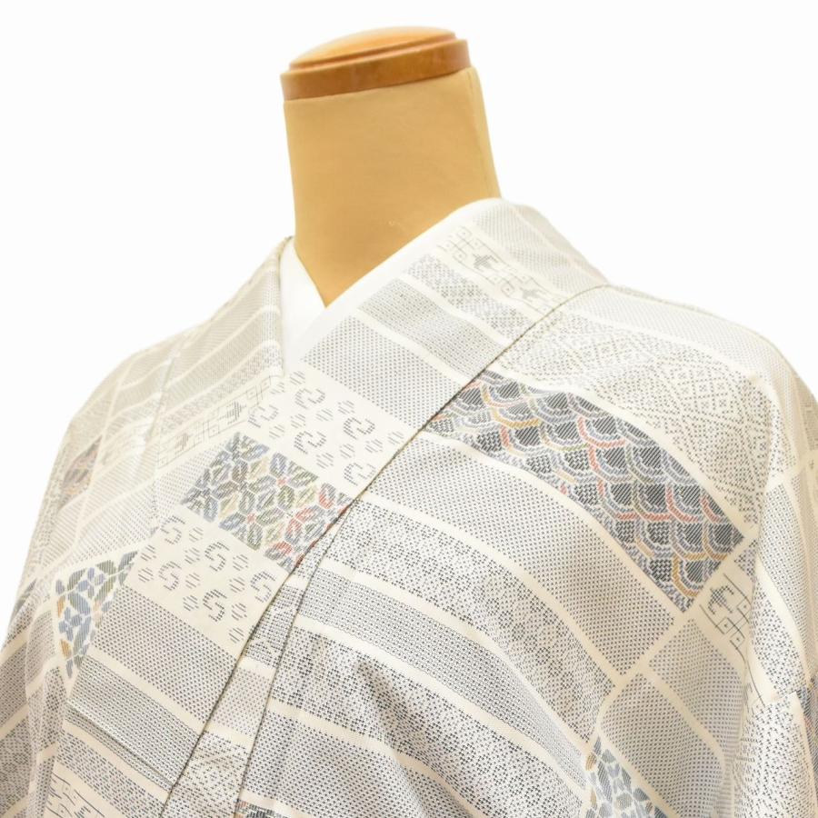 t*u様 新品　美品　大島紬　小紋 フルセット 帯　帯締 帯揚 白大島　身丈15 t*u様 新品 美品 大島紬 小紋 フルセット 帯 帯締 帯揚