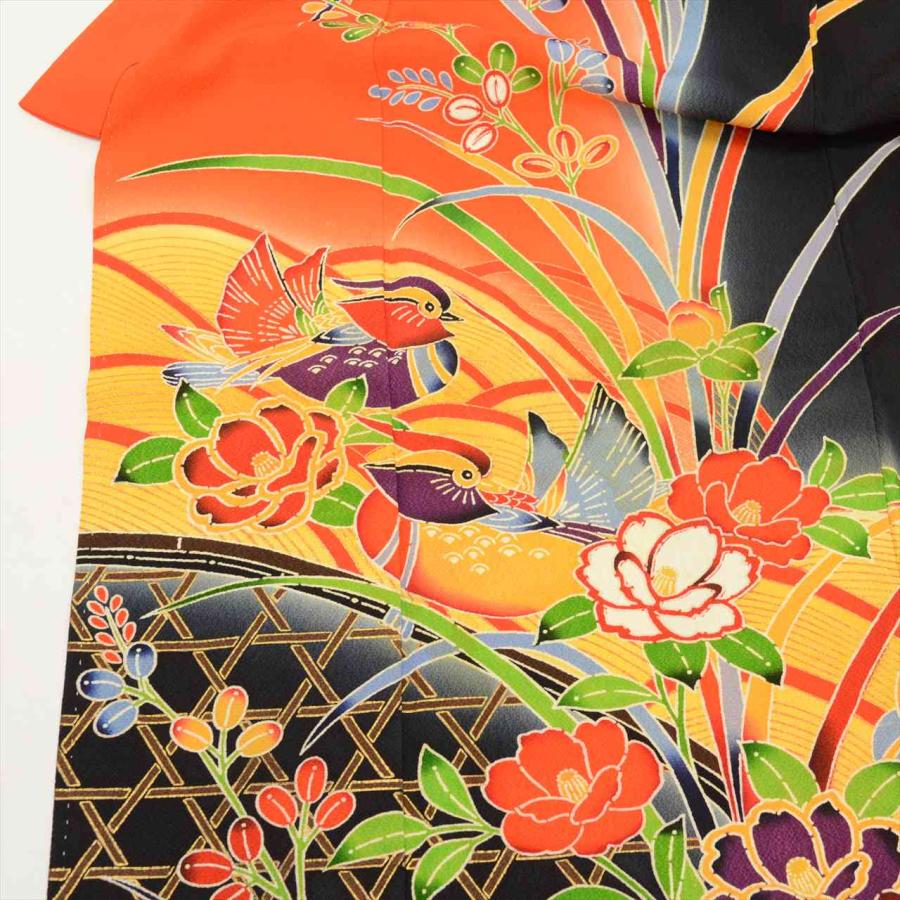 七五三 7歳 3点セット 着物 帯 長襦袢 祝い帯 正絹 仕立て上がり 身丈