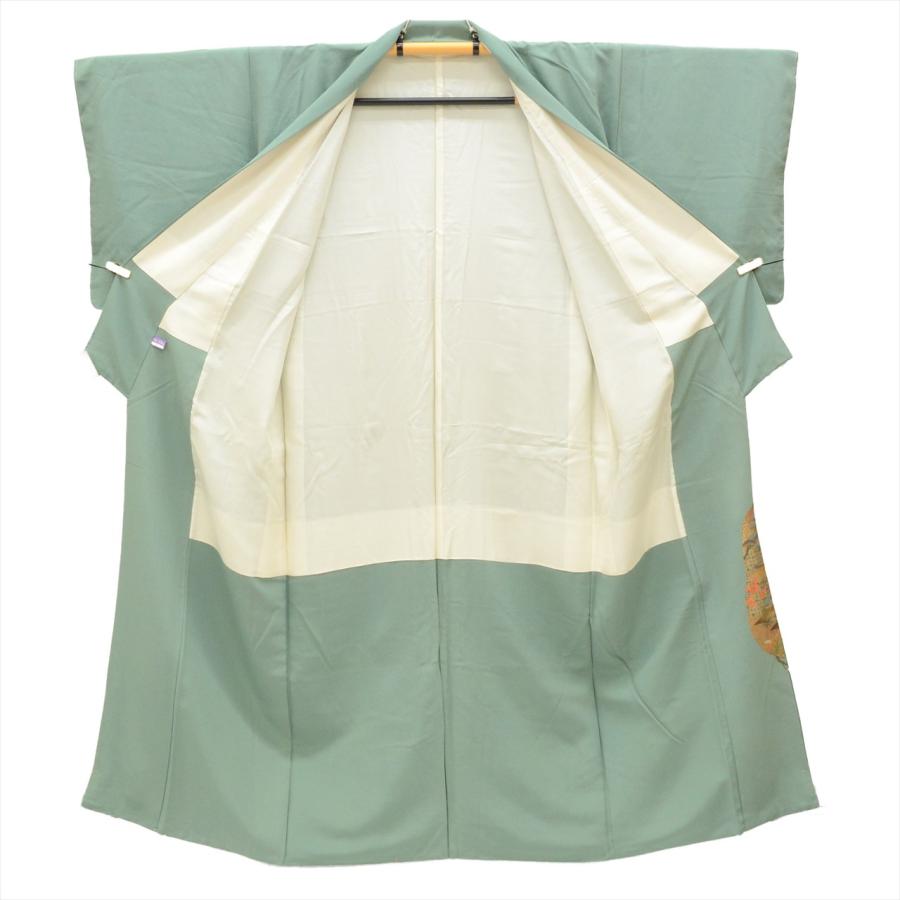 色留袖 正絹 身丈153cm S 裄67cm リサイクル着物 未使用品