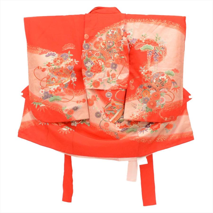 七五三 女の子 フルセット 3歳 着物 作り帯 長襦袢 正絹 仕立て上がり