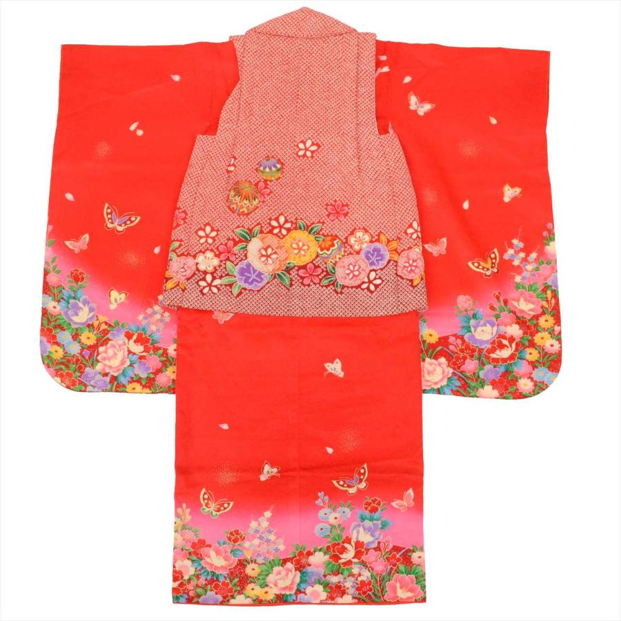正絹　七五三着物セット　長襦袢&被布&小物付き　３歳　女の子 3歳女の子正絹七五三着物レンタル（被布セット）｜人気で