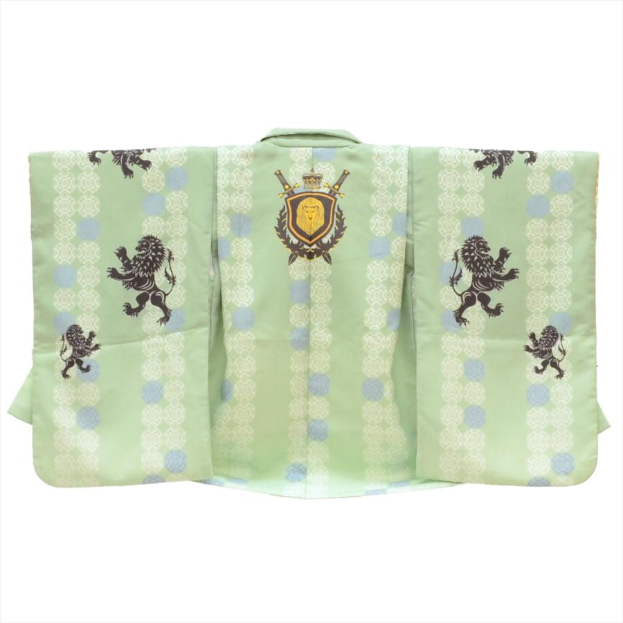 七五三 男の子 5歳 5点セット 化繊 着物 羽織 袴 長襦袢 腰紐