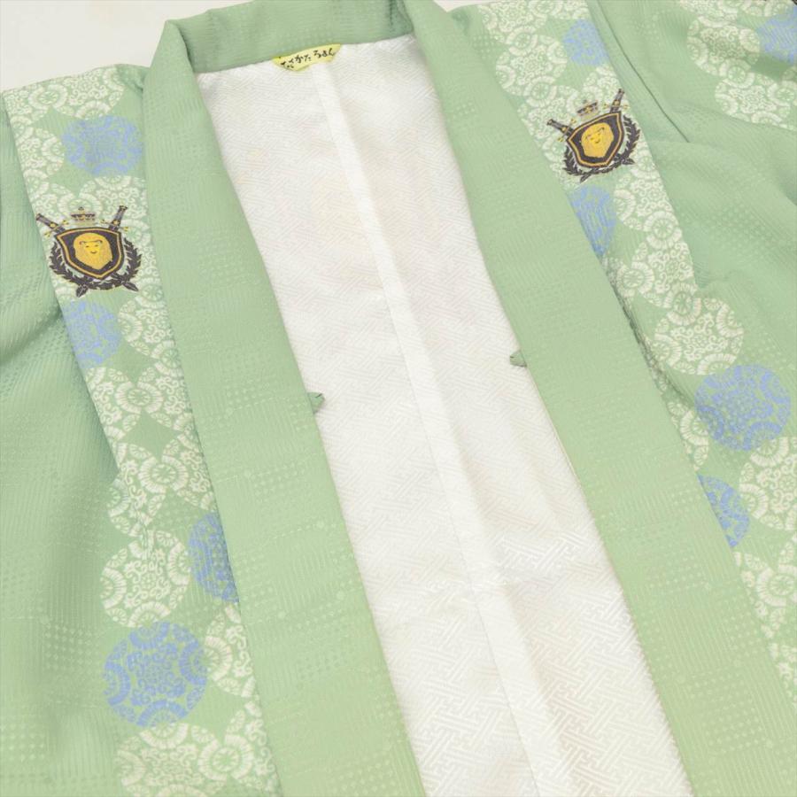 七五三 男の子 5歳 5点セット 化繊 着物 羽織 袴 長襦袢 腰紐