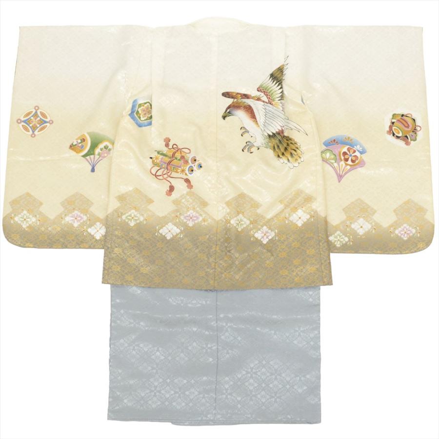 七五三 男の子 5歳 2点セット 着物 羽織 美品 仕立て上がり 身丈
