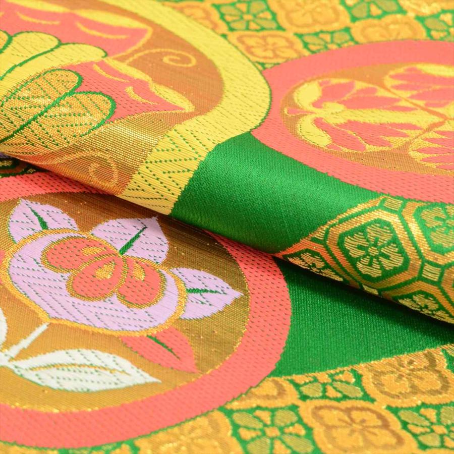 フルセット　七五三　7歳女の子　しぼり柄　金プリント　金糸　緑袋帯　流水7068 フルセット 七五三 7歳女の子 しぼり柄 金プリント 金糸 緑袋帯