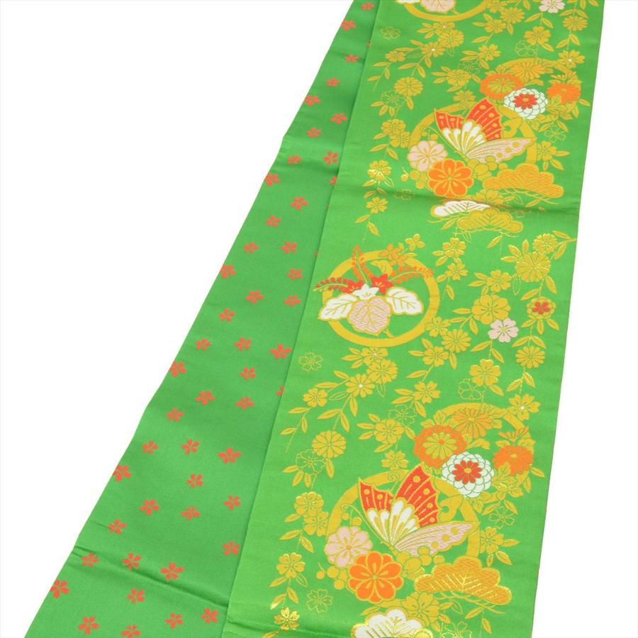 七五三 女の子 帯 7歳 単品 化繊 美品 仕立て上がり リサイクル帯 手