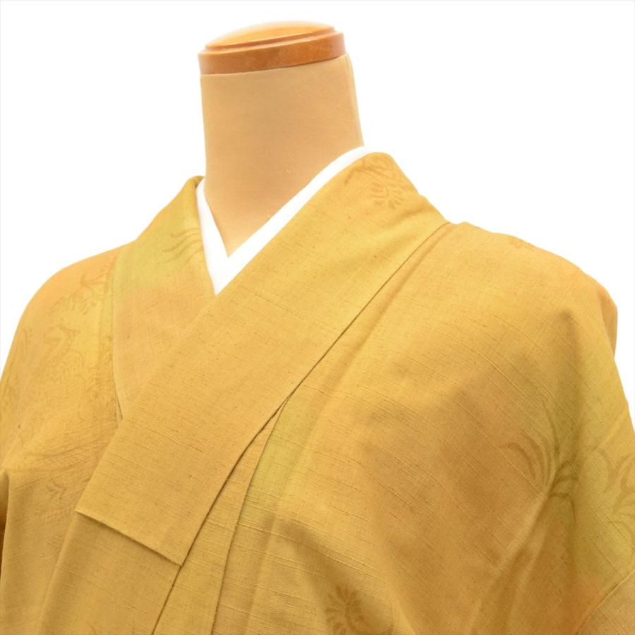 結城紬 正絹 身丈156.5cm M 裄63.3cm 仕立て上がり リサイクル着物