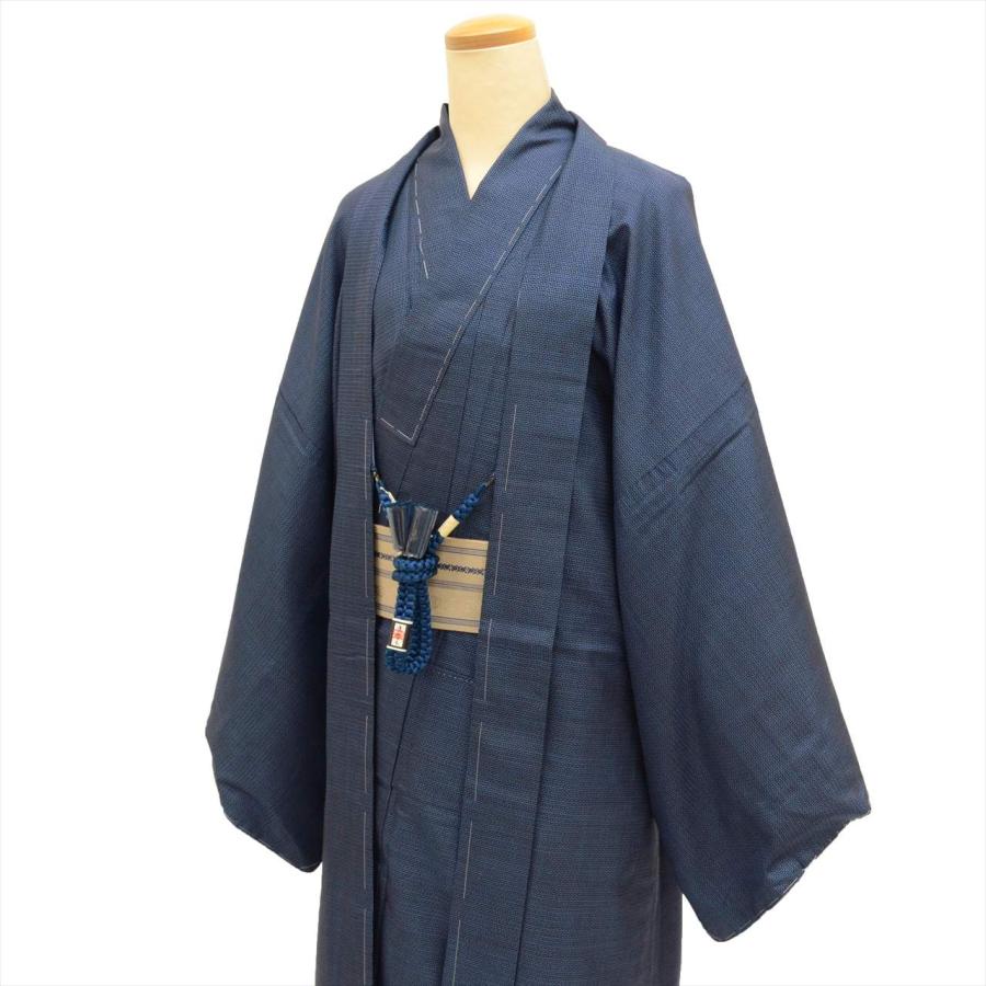 着物 羽織 セット 男性 本場大島紬 アンサンブル 手織り 正絹 未使用品  