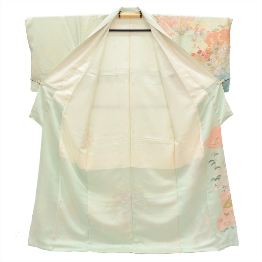 訪問着 正絹 身丈163cm L 裄68cm 仕立て上がり リサイクル着物