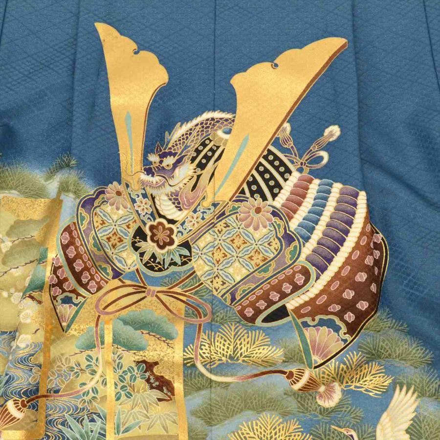 【美品】七五三 5歳 男の子 着物 和服 羽織 和装 七五三 着物 男の子 5歳 ブランド 羽織袴セット 華徒然 「黒