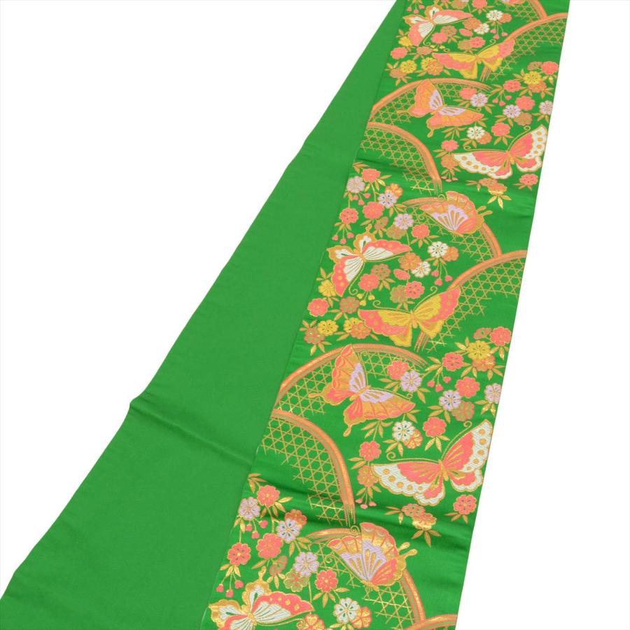 七五三 女の子 帯 7歳 単品 化繊 仕立て上がり リサイクル帯 手結び帯