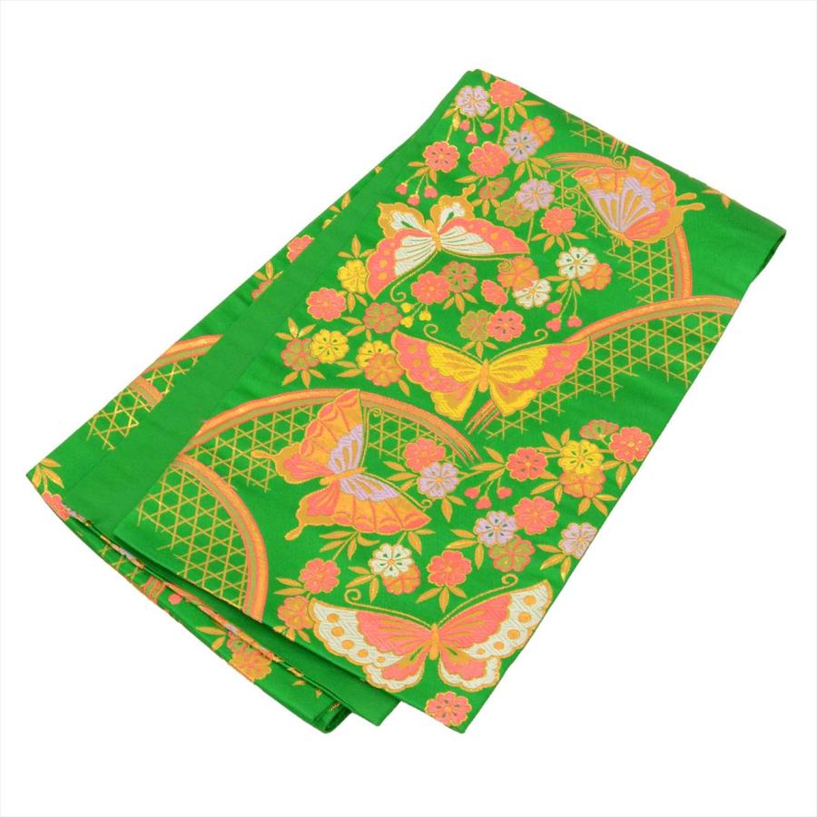 帯 七五三 女の子 7歳 単品 化繊 仕立て上がり リサイクル帯 手結び帯