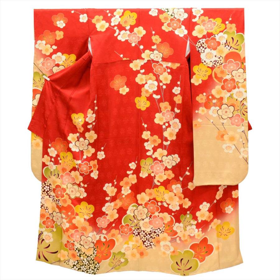 振袖 身丈170.5cm 裄丈68cm 正絹 名品 【中古】 振袖 単品 正絹 身丈171.5cm LL 裄68cm 仕立て上がり 中古 リサイクル