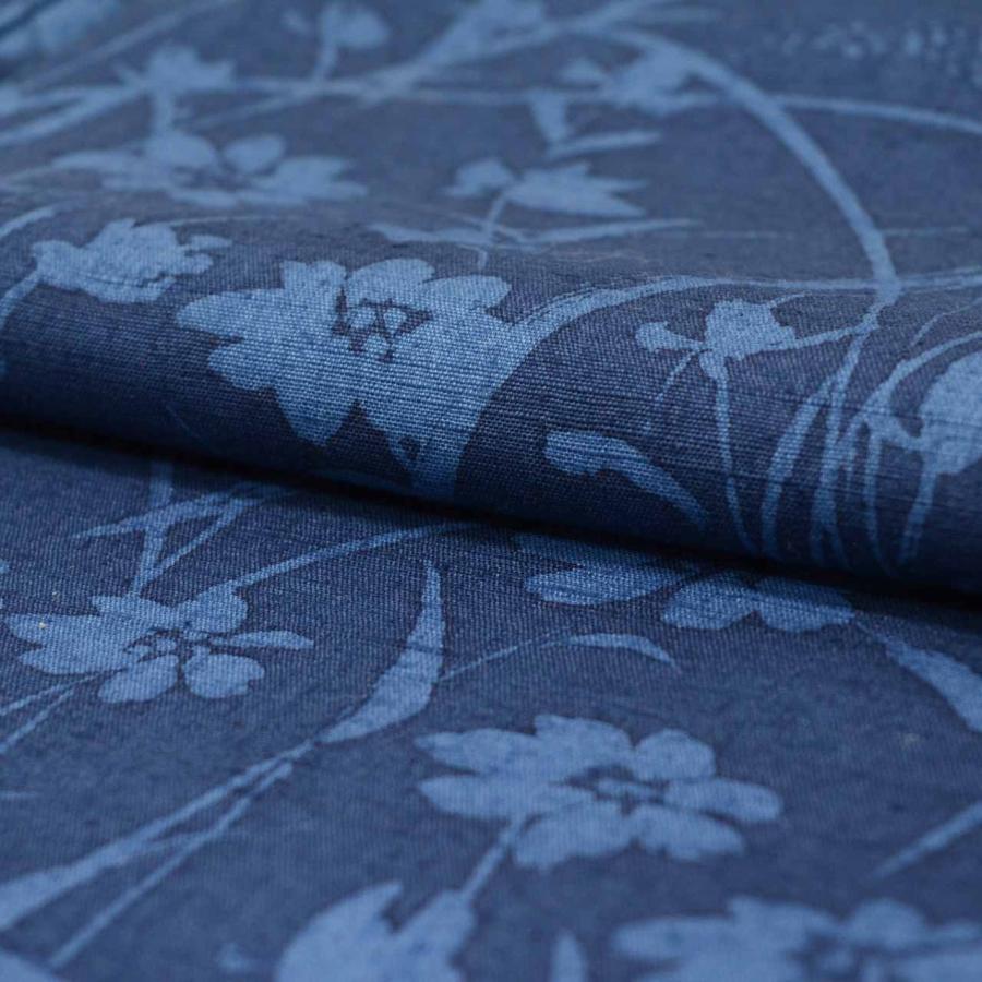 結城紬 リサイクル着物 正絹 L 特品 身丈162.5 型染め 裄丈65.5 袷 美