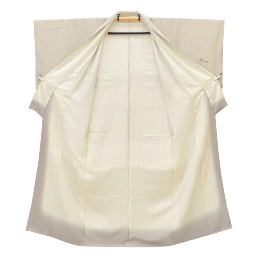 付下げ リサイクル着物 正絹 S ちょっとふくよかL 良品 身丈154 裄丈63