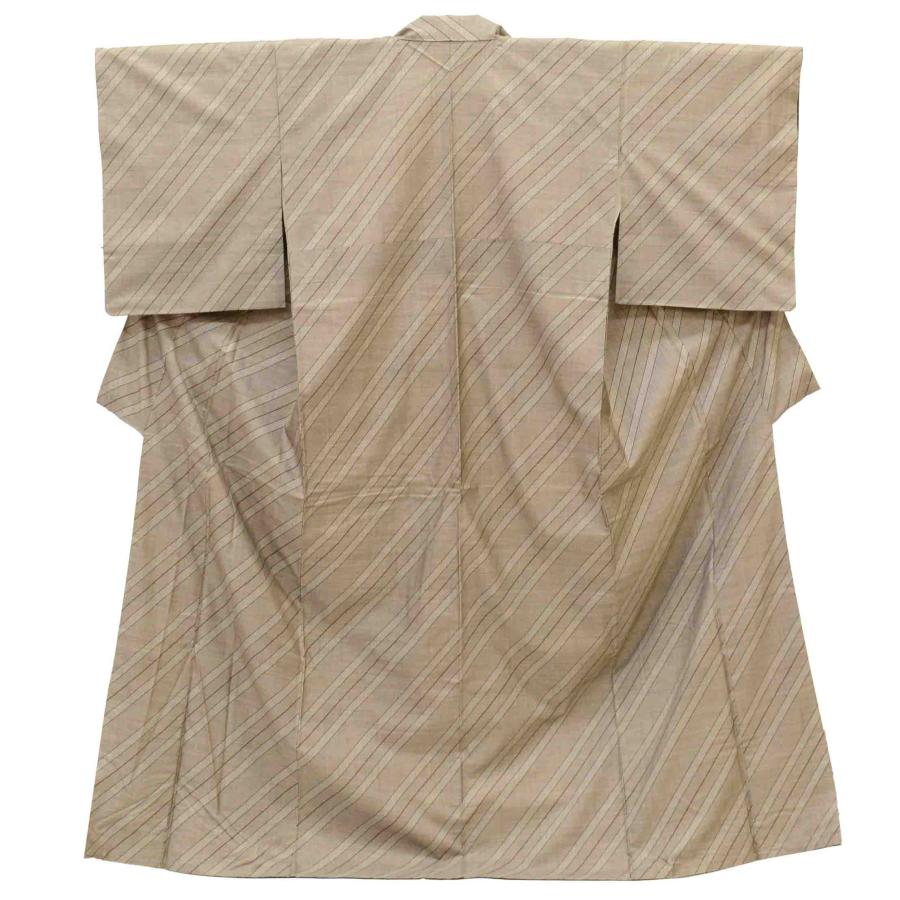本場奄美大島紬 リサイクル着物 正絹 L ちょっとふくよかL 特品 身丈