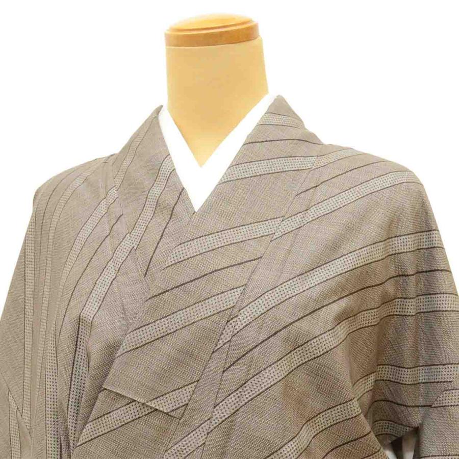 本場奄美大島紬 リサイクル着物 正絹 L ちょっとふくよかL 特品 身丈