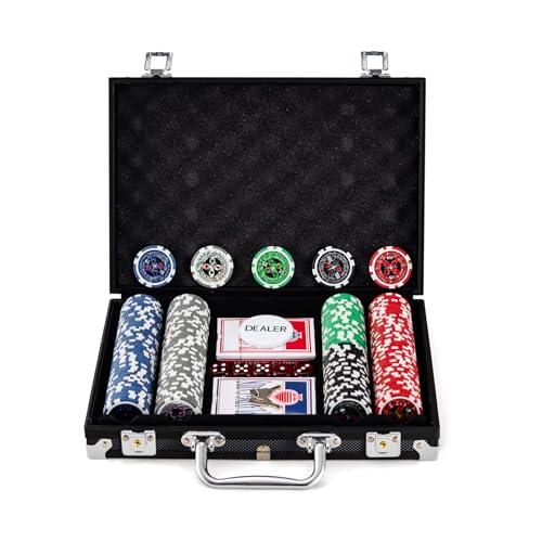 Goplus ポーカーチップ 200枚 数字 カジノチップ ポーカーセット