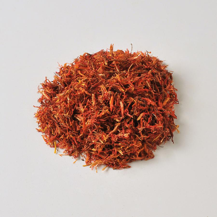 ベニバナ（紅花）乾燥花びら（乱花）50g ◆ 草木染（材料）天然・植物染料 | 
