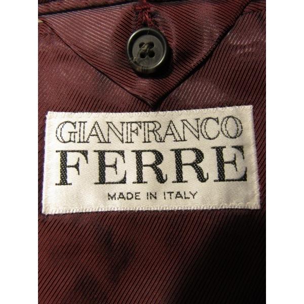 新品同様 イタリア製 ジャンフランコ フェレ GIANFRANCO FERRE メンズ カシミヤ混 ジャケット 48 R Drop8 細身LL程 秋冬 チェック柄｜hitrad｜03