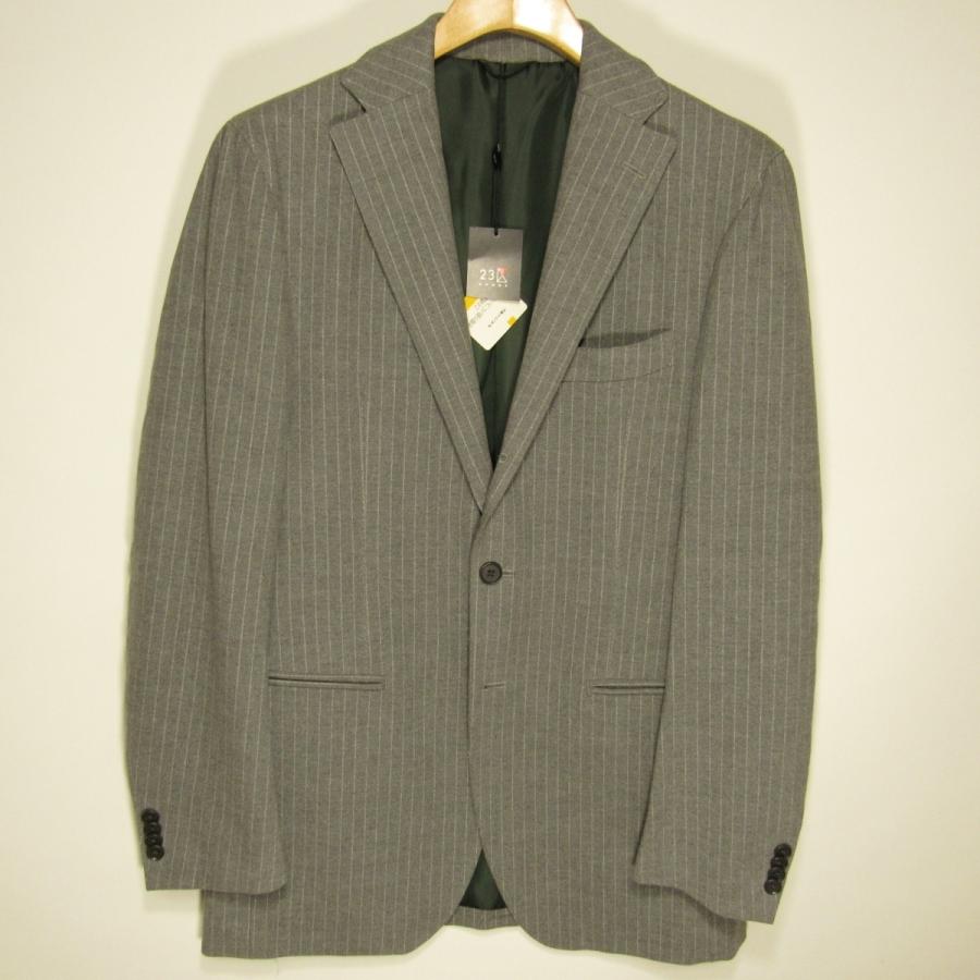 未使用品 23区 HOMME メンズ 綿起毛 ストレッチ テーラード ジャケット 