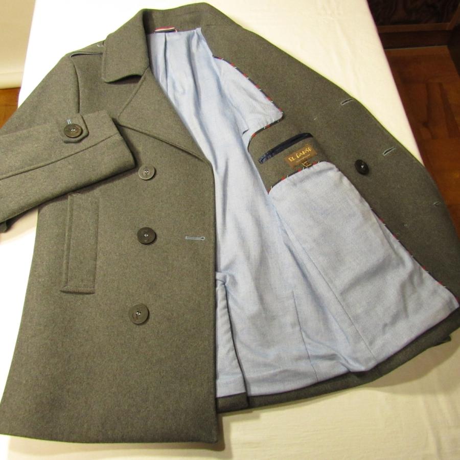 美品 エルガンソ EL GANSO 伊IN.TES.PRA.社製生地 メンズ メルトン 