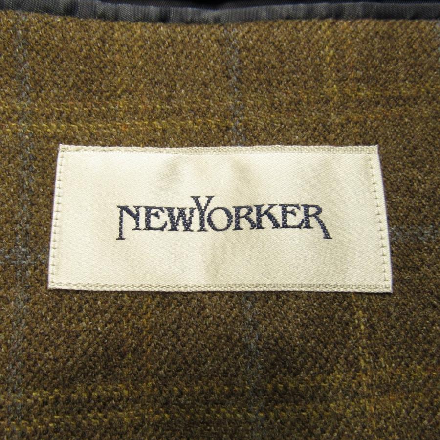NEWYORKER（ニューヨーカー） 新品同様 メンズ カシミヤ混 ウインドウ
