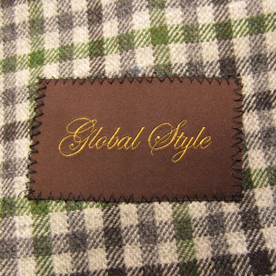 新品同様 グローバルスタイル Global Style 伊デルフィノ生地 メンズ