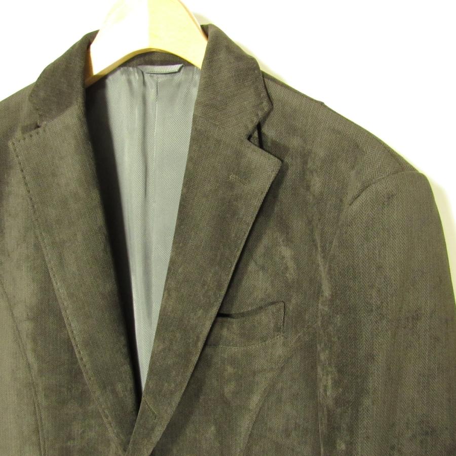 INTERMEZZO 新品同様 インターメッツォ メンズ 段返り3釦 ヘリンボーン  