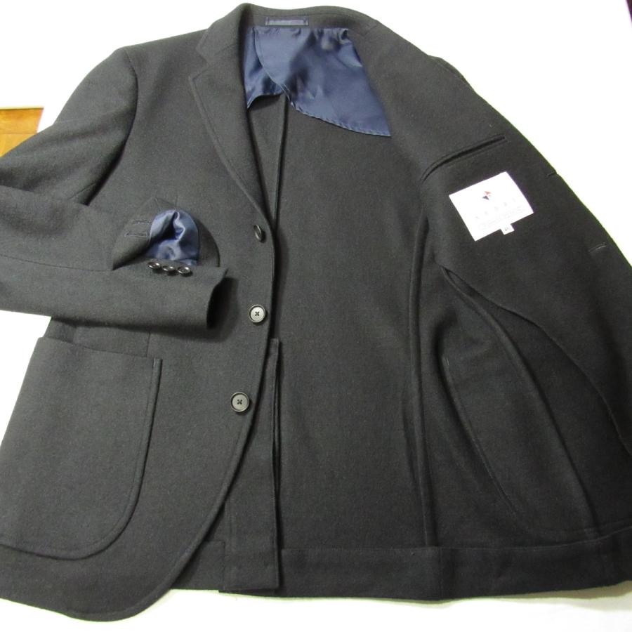 ARBRE 新品同様 定価3.6万 アルブル メンズ ニット生地 ネイビー 