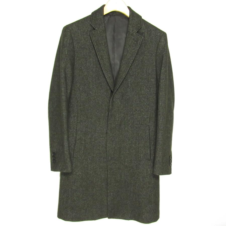 ほぼ未使用✨　ハンティングワールド　チェスターコート　グリーン　ウール　52 ほぼ未使用✨ ハンティングワールド チェスターコート グリーン ウール 52