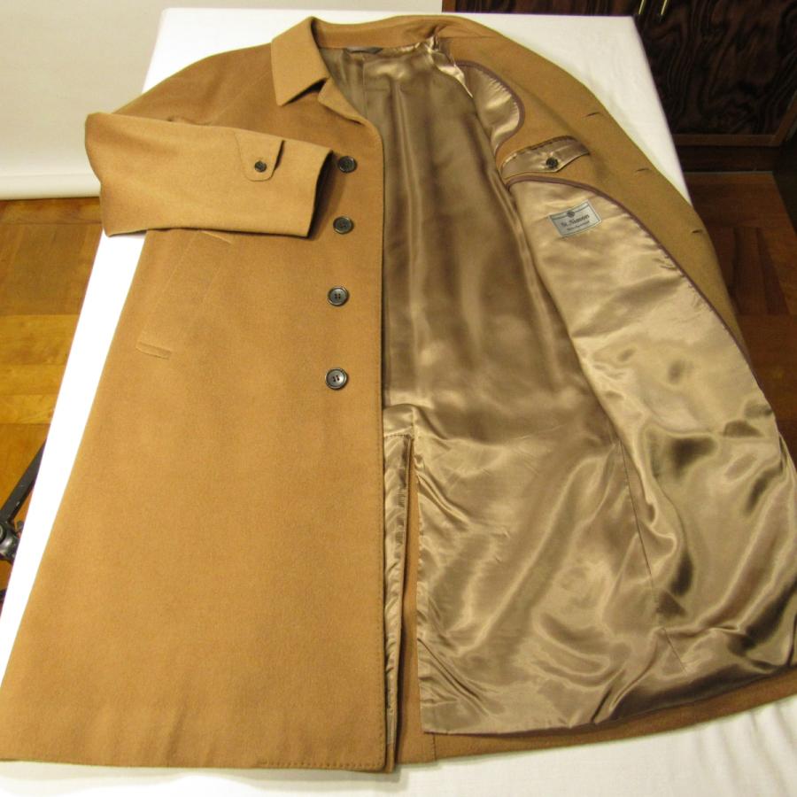 美品 St.Simon イタリア製生地使用 メンズ カシミヤ100% ステンカラー