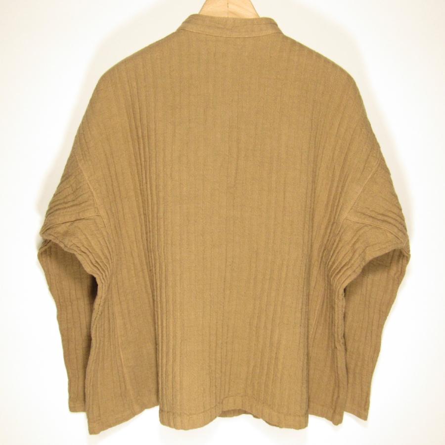 Plantation リネンニットカーディガン M ネイビー ゆったり
