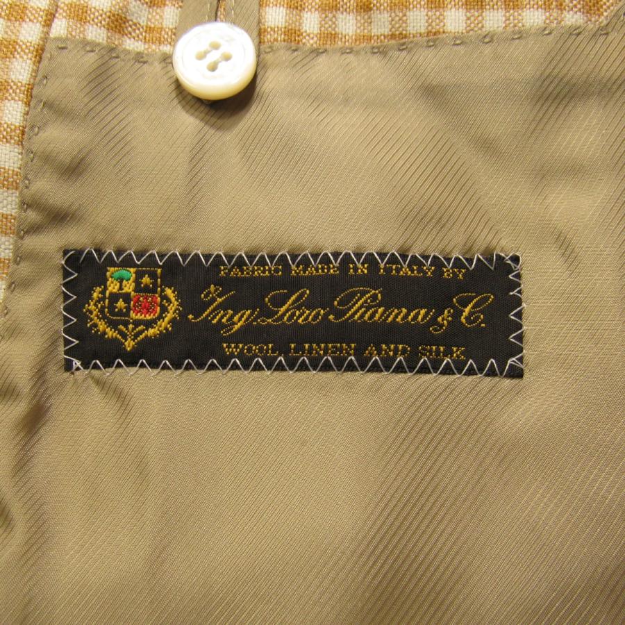 EDIFICE 新品同様 エディフィス 伊ロロピアーナ社製生地 メンズ 麻混  