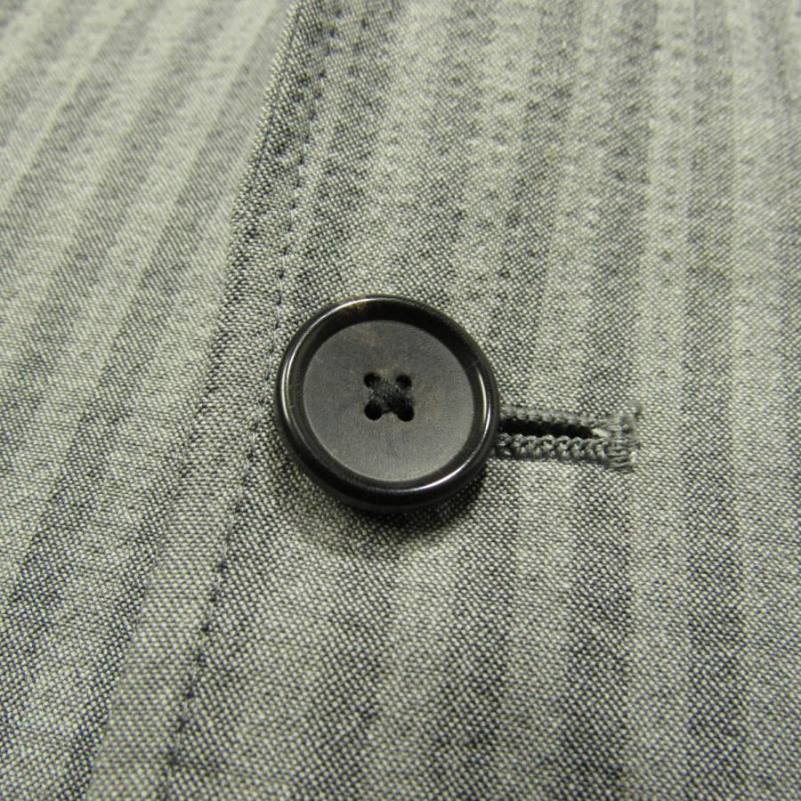 未使用タグ付き✨ エディフィス シアサッカー テーラードジャケット グレー 46 EDIFICE（エディフィス） 新品同様 メンズ ストレッチ シアサッカー