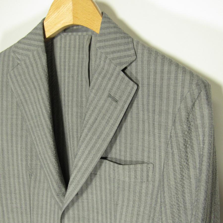 EDIFICE スーツ セットアップ シアサッカー ストライプ Mサイズ EDIFICE（エディフィス） 新品同様 メンズ ストレッチ シアサッカー