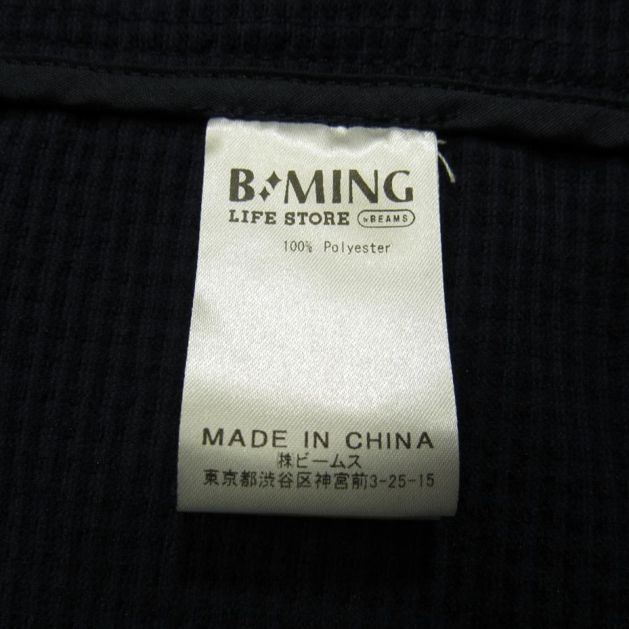 美品✨ビームス テーラードジャケット ストレッチ シアサッカー 白×紺 46 M B:MING LIFE STORE by BEAMS（ビーミングライフストアバイビームス